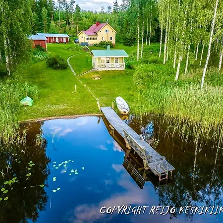 فيلة Fishing Cottage Villa Niemelae On The Lake Simpele With Jacuzzi